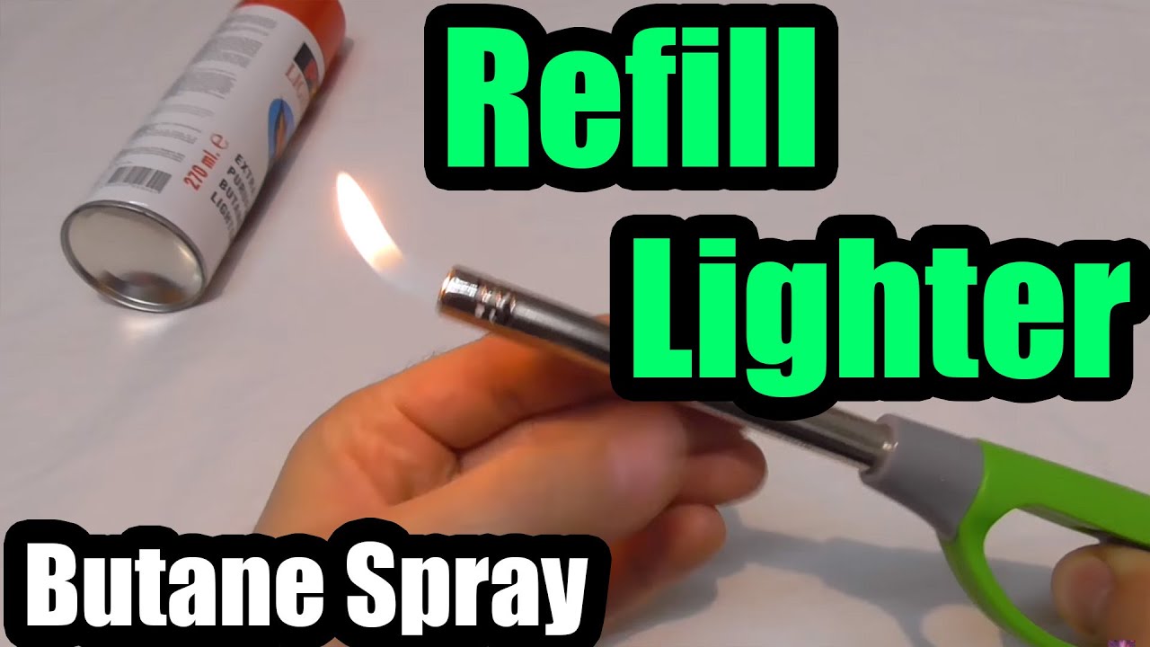 How to refill a lighter (Butane Gas)