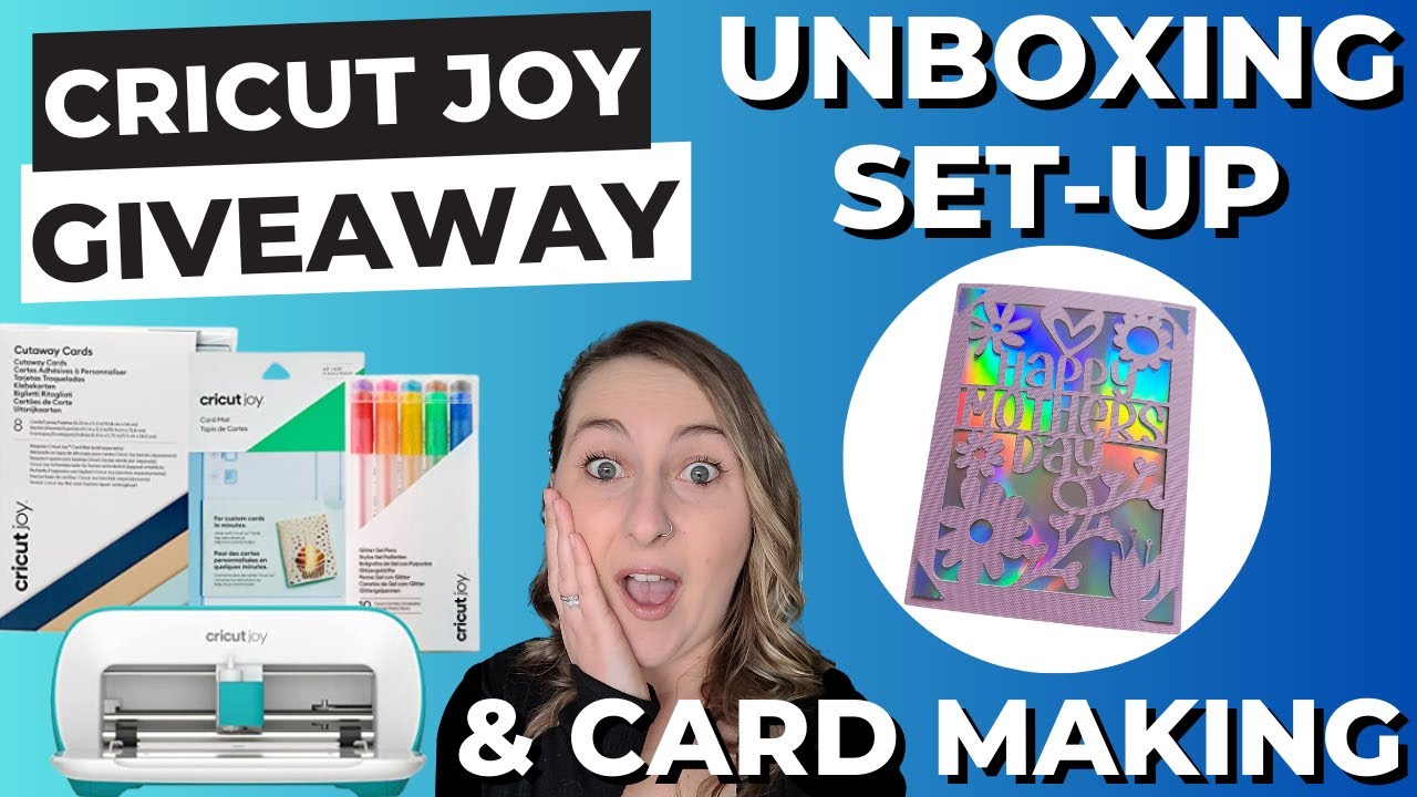 CRICUT JOY Card Making For Beginners - WIN A FREE CRICUT JOY! UNBOXING + SETUP