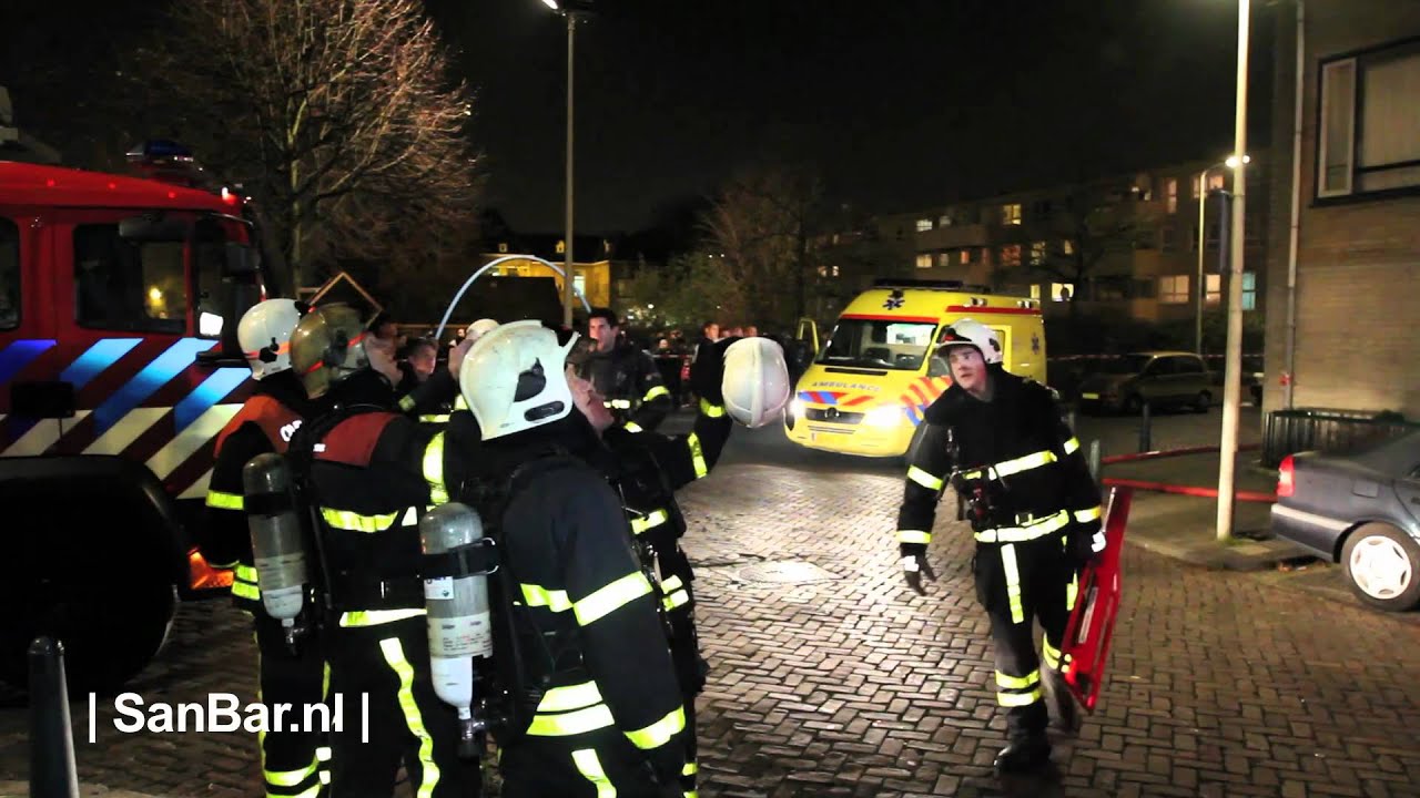 1 gewonde bij woningbrand Abraham Bloemaertstraat Den Haag