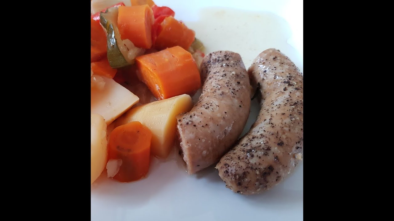 Slowcooker recept | Verse worst met aardappel en groente | (NL/BE) | Plezierindekeuken.nl