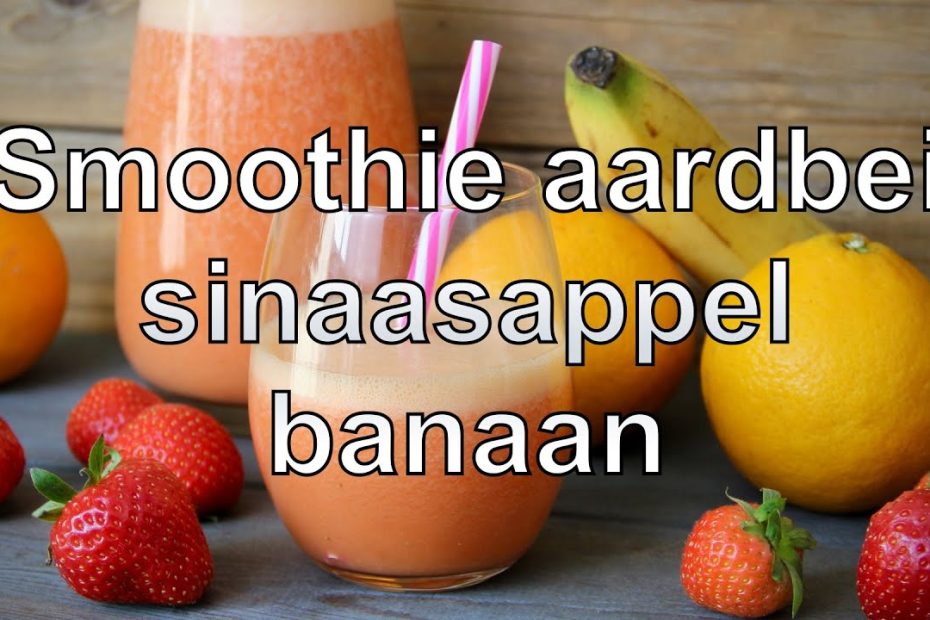 Strawberry, orange, banana smoothie recipe