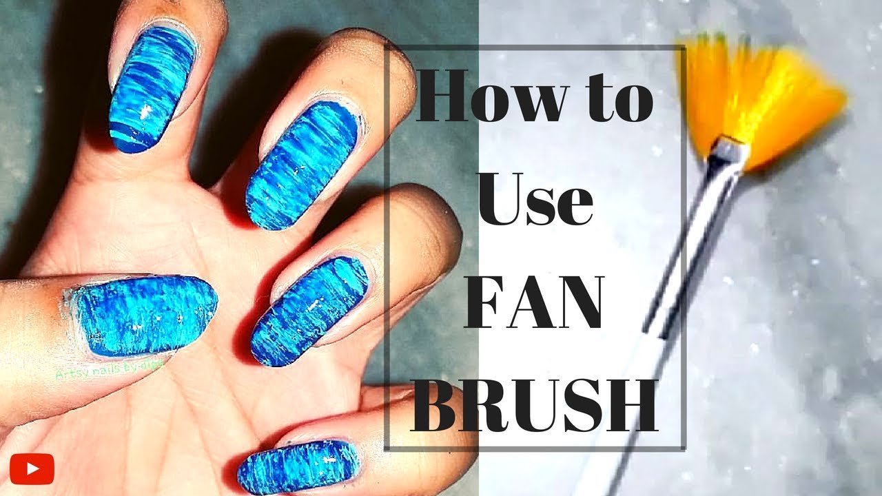7. Fan-Shaped Nail Art Glitter Brush - wide 6