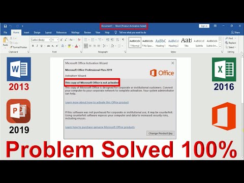 Product Activation Failed Office 2019 | Product Activation Failed