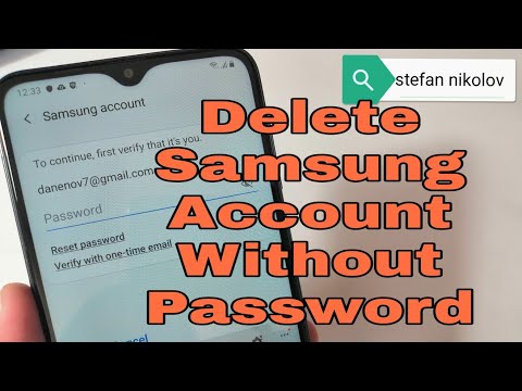 How to Remove Samsung Account without Password. All Samsung Android 9.