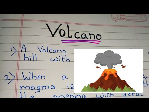 12 Lines on Volcano / Essay on Volcano in english