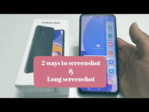 Samsung Galaxy A23 : How to screenshot -2 Ways Plus Long screenshot